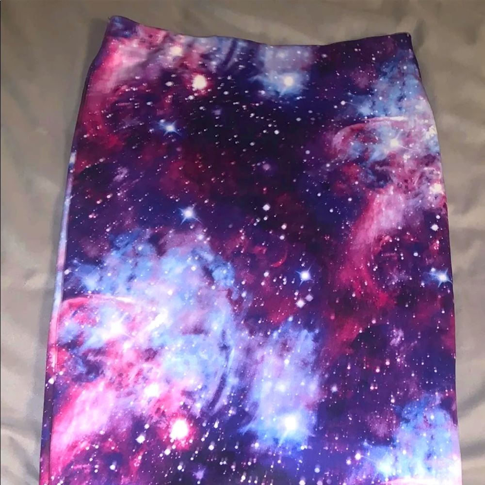 Galaxy pencil skirt